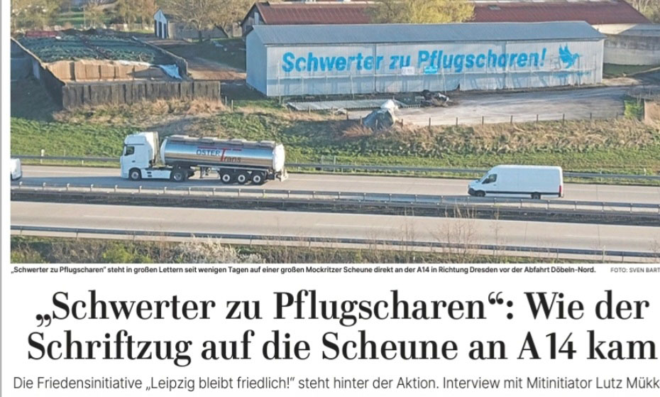 Artikel in der LVZ vom 27.03.2024, Foto: Sven Bartsch